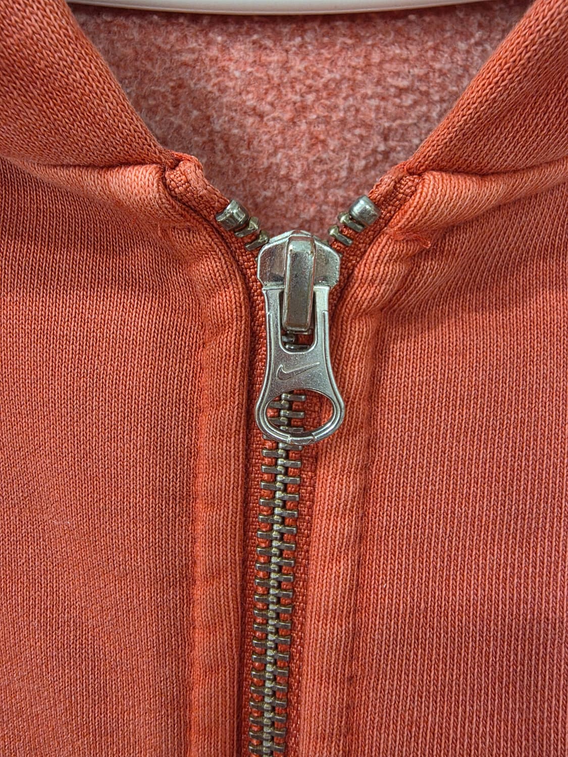 나이키 x 스투시 풀 집 피그먼트 다이드 플리스 후드 하바네로 레드 L 상품이미지3