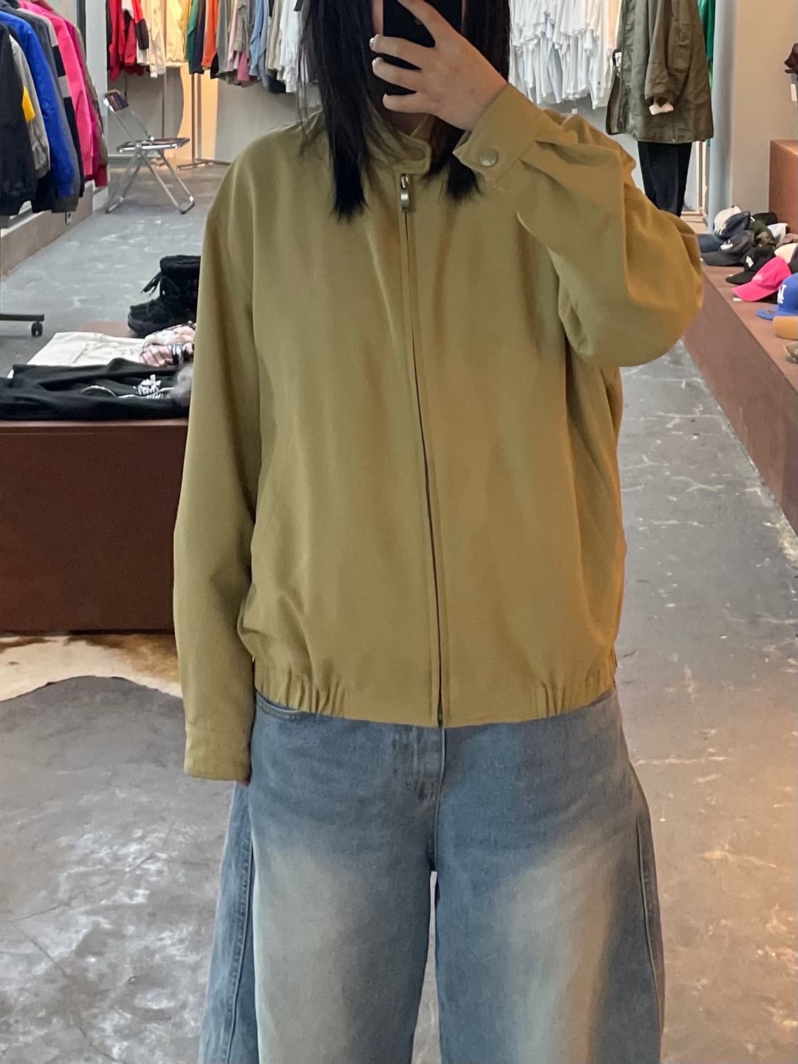 입생로랑 베이지 블루종 자켓 H1790 상품이미지1