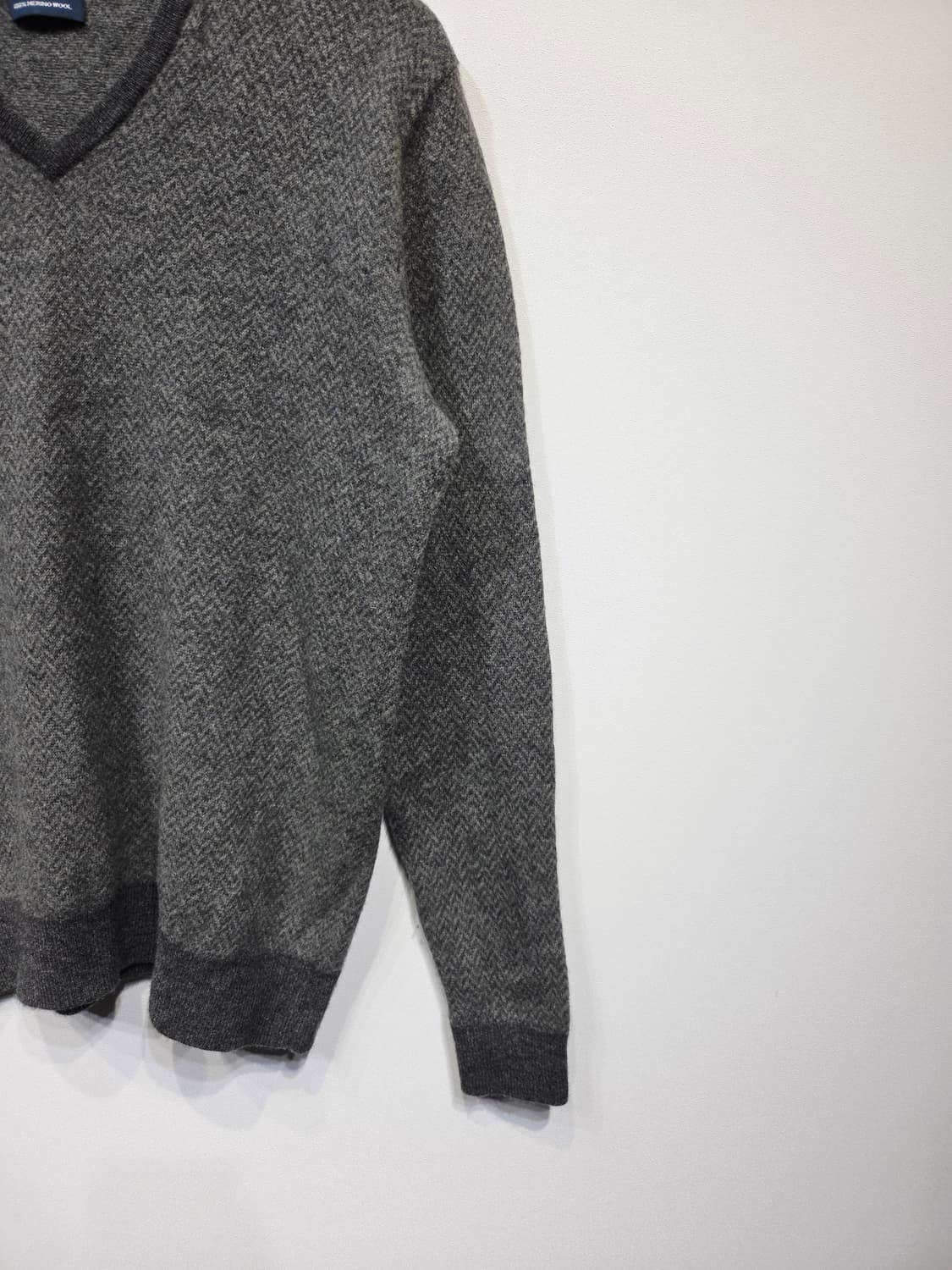폴로 랄프로렌 메리노 울 브이넥 니트 그레이 상품이미지5