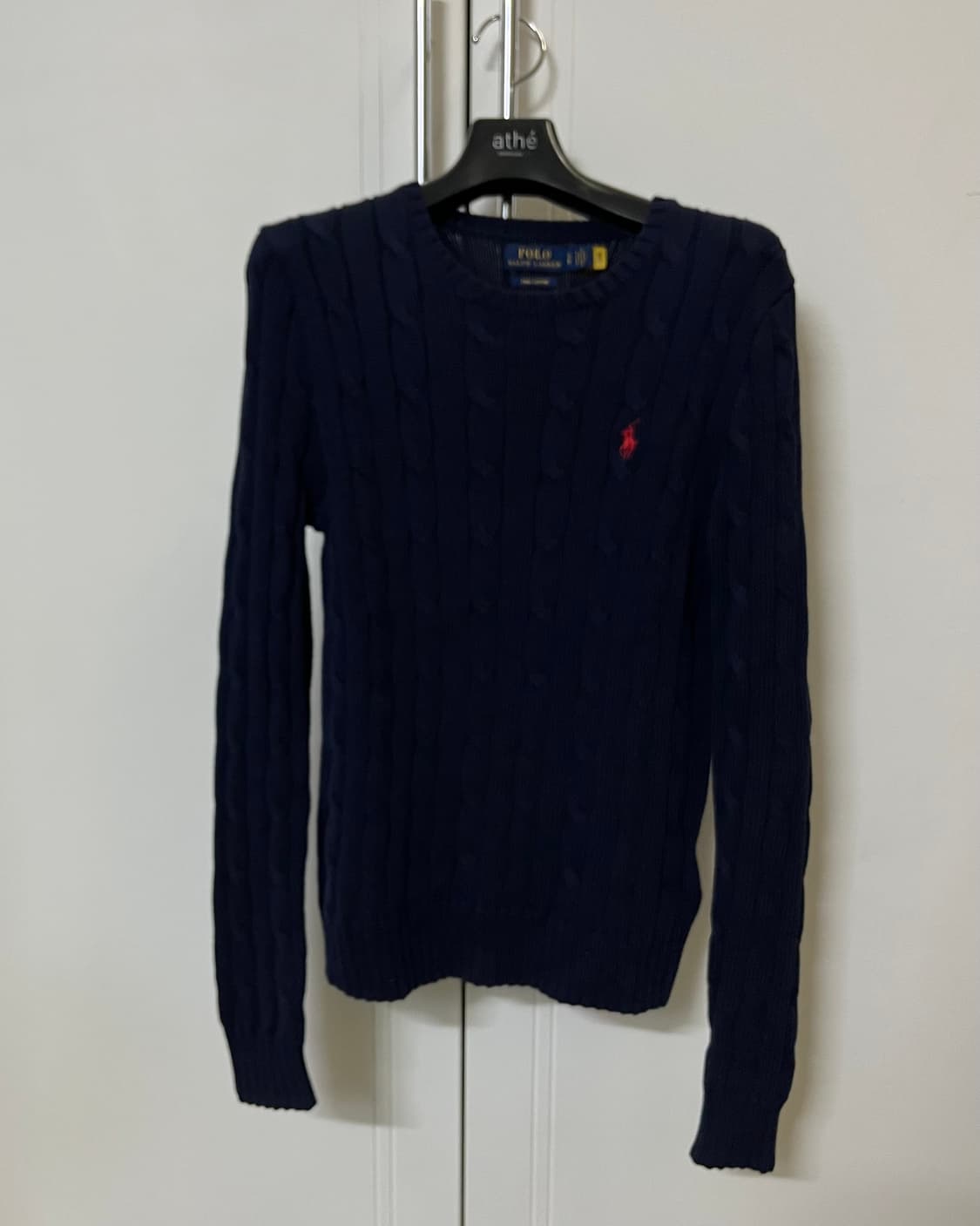 폴로 랄프로렌 피마코튼 케이블니트 국내매장판 상품이미지5