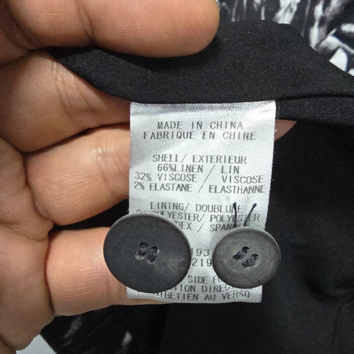 새제품)헬무트랑(Helmut Lang) 린넨 블렌드 패턴 롱자켓 4 상품이미지9