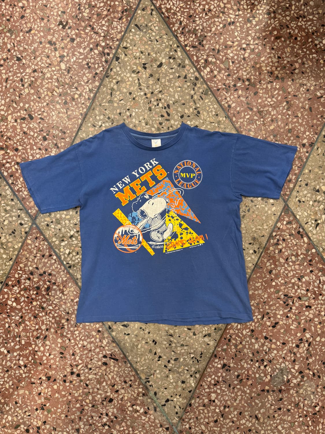 90s 스누피 New York 티셔츠 (XL) 상품이미지1