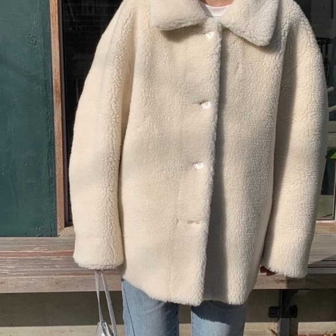 메이비베이비 디어리스트 양털 무스탕 뽀글이 퍼 자켓 상품이미지3