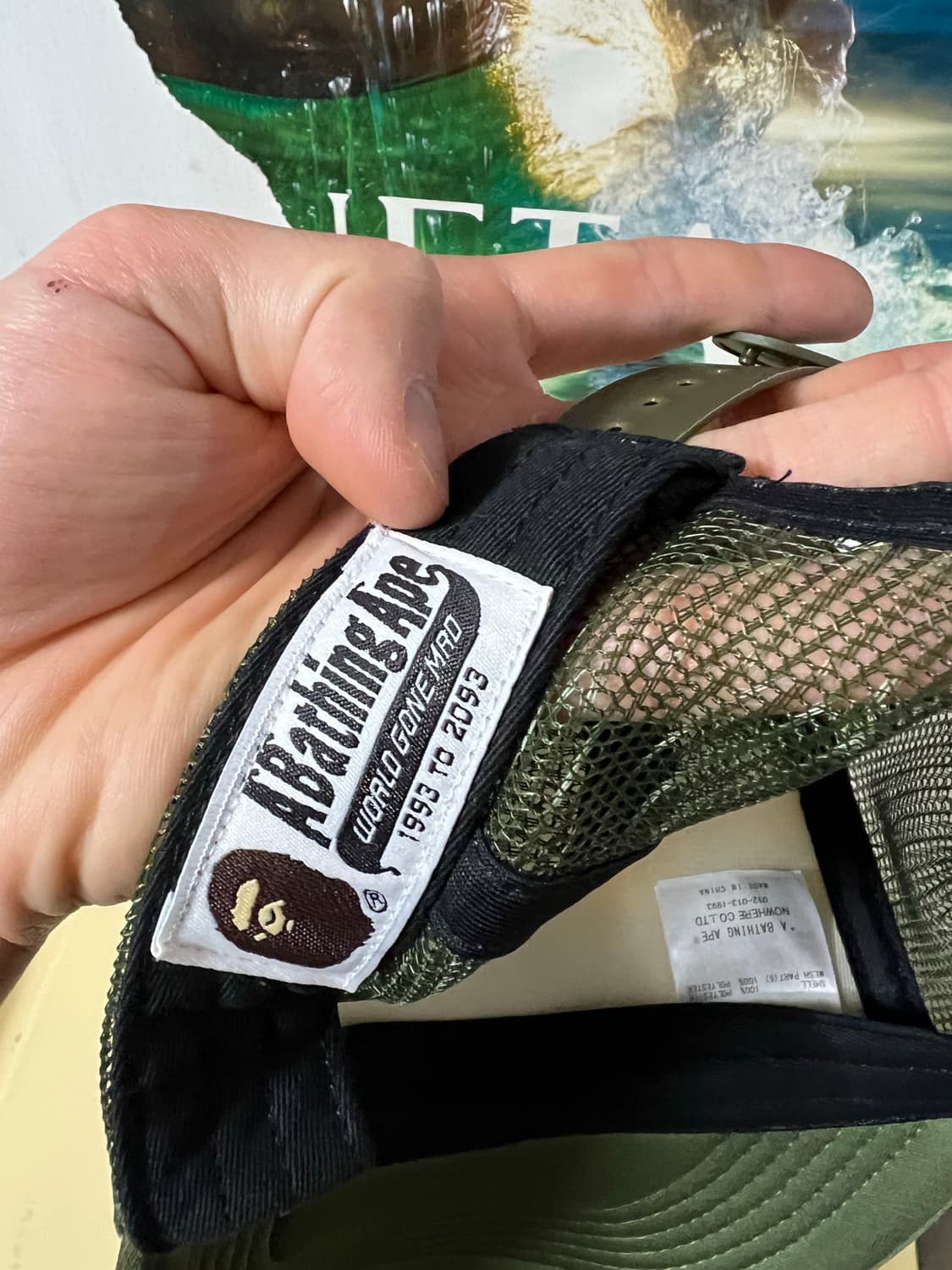 베이프 스타로고 라인스톤 키드슈퍼 캡 상품이미지4