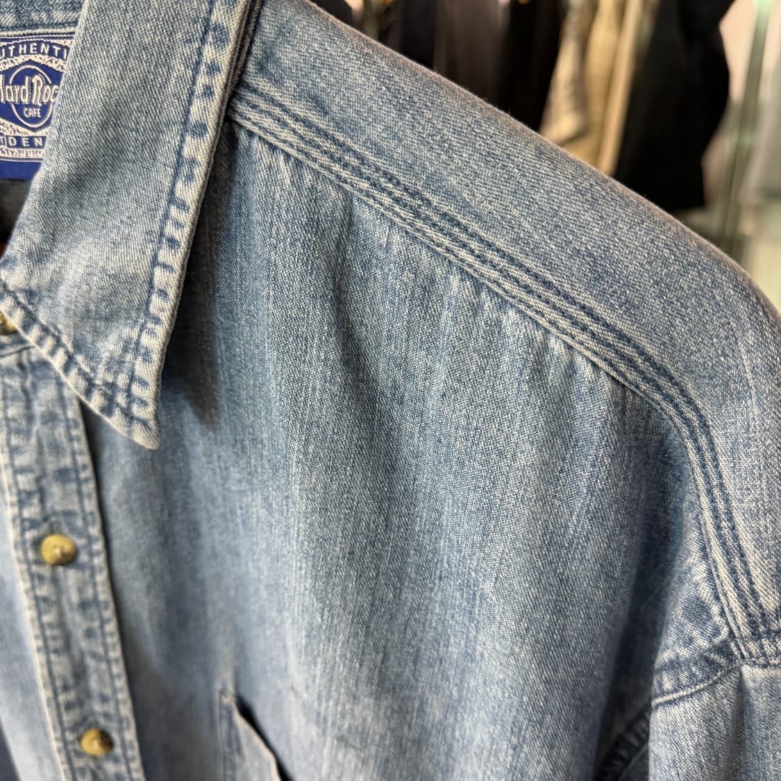 [XL] 90s 하드락카페 로더데일 데님셔츠 상품이미지3