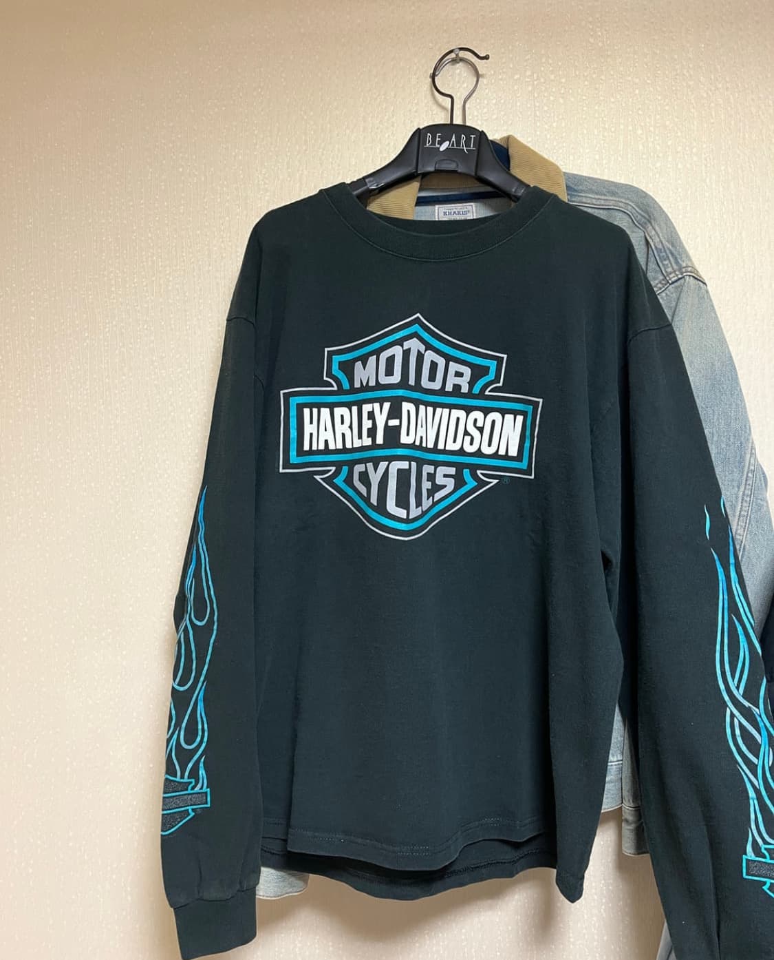 1996 할리데이비슨 플레임 롱슬리브 L 판매 상품이미지1