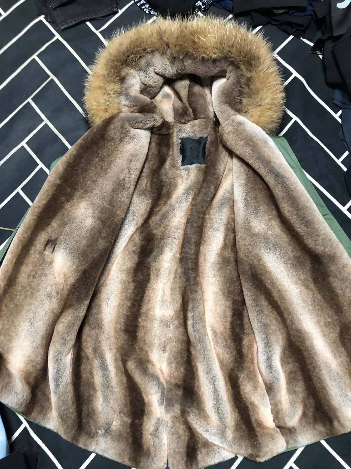 (새제품특가)미스터앤미세스st 빅라쿤퍼 야상패딩/무스탕에르메스올세인츠 상품이미지7