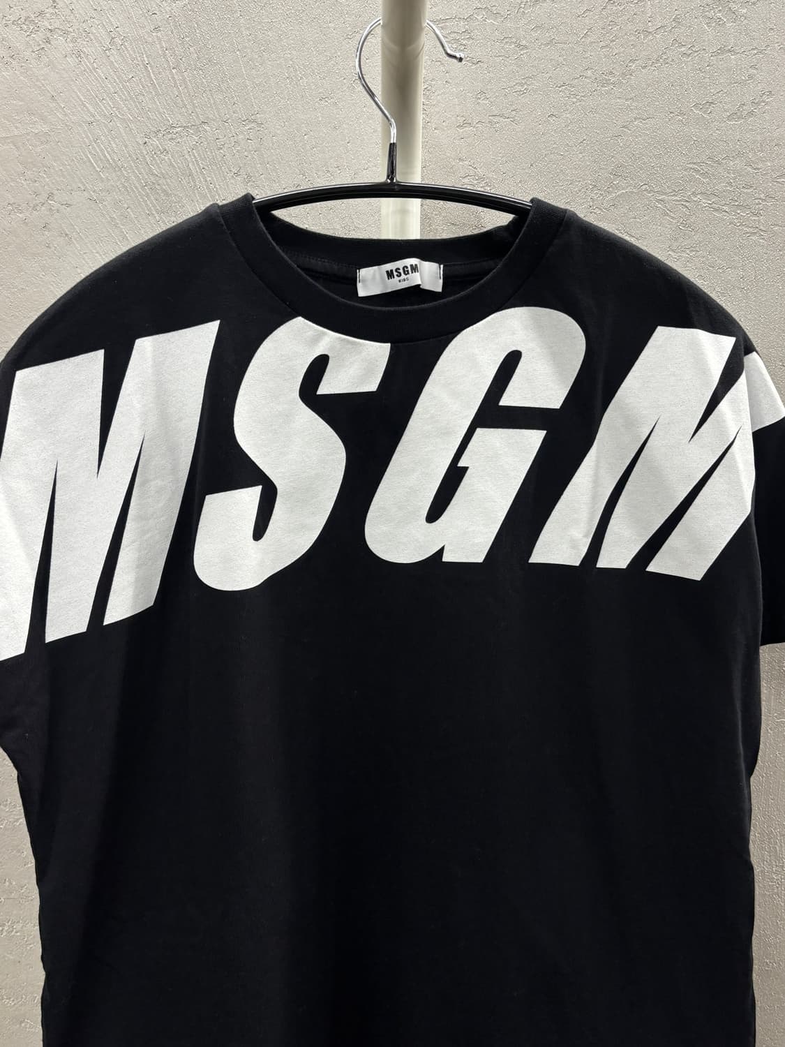 MSGM KIDS 빅로고 반팔 티셔츠 블랙  상품이미지3