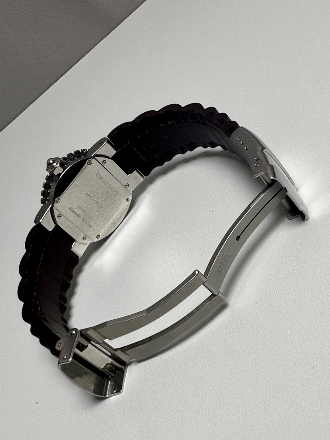 쇼메 클래스 원 스테인리스 & 버건디 러버 워치 상품이미지10