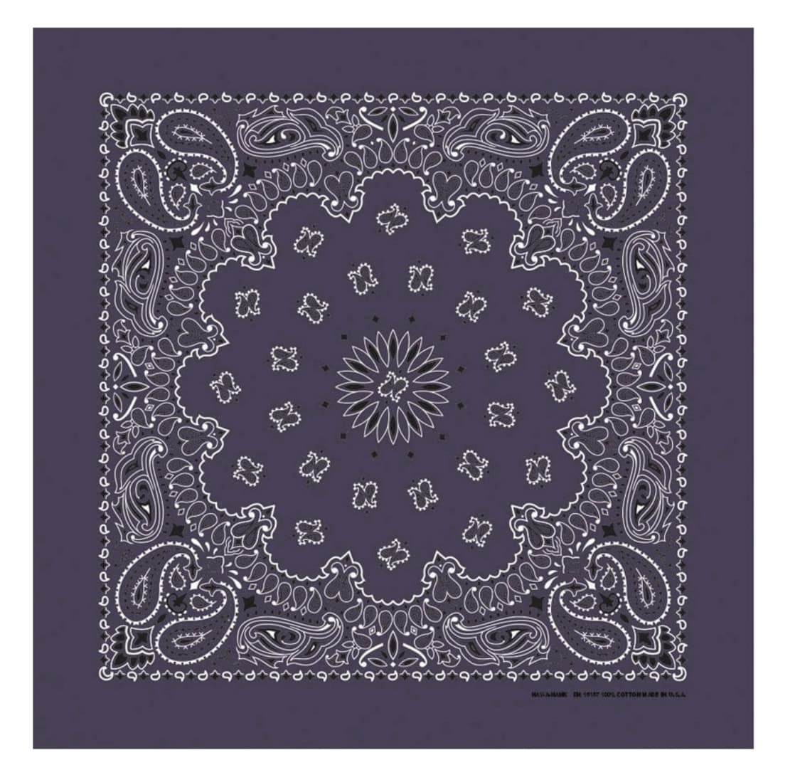 클래식 페이슬리 반다나/스카프(플럼) 상품이미지1