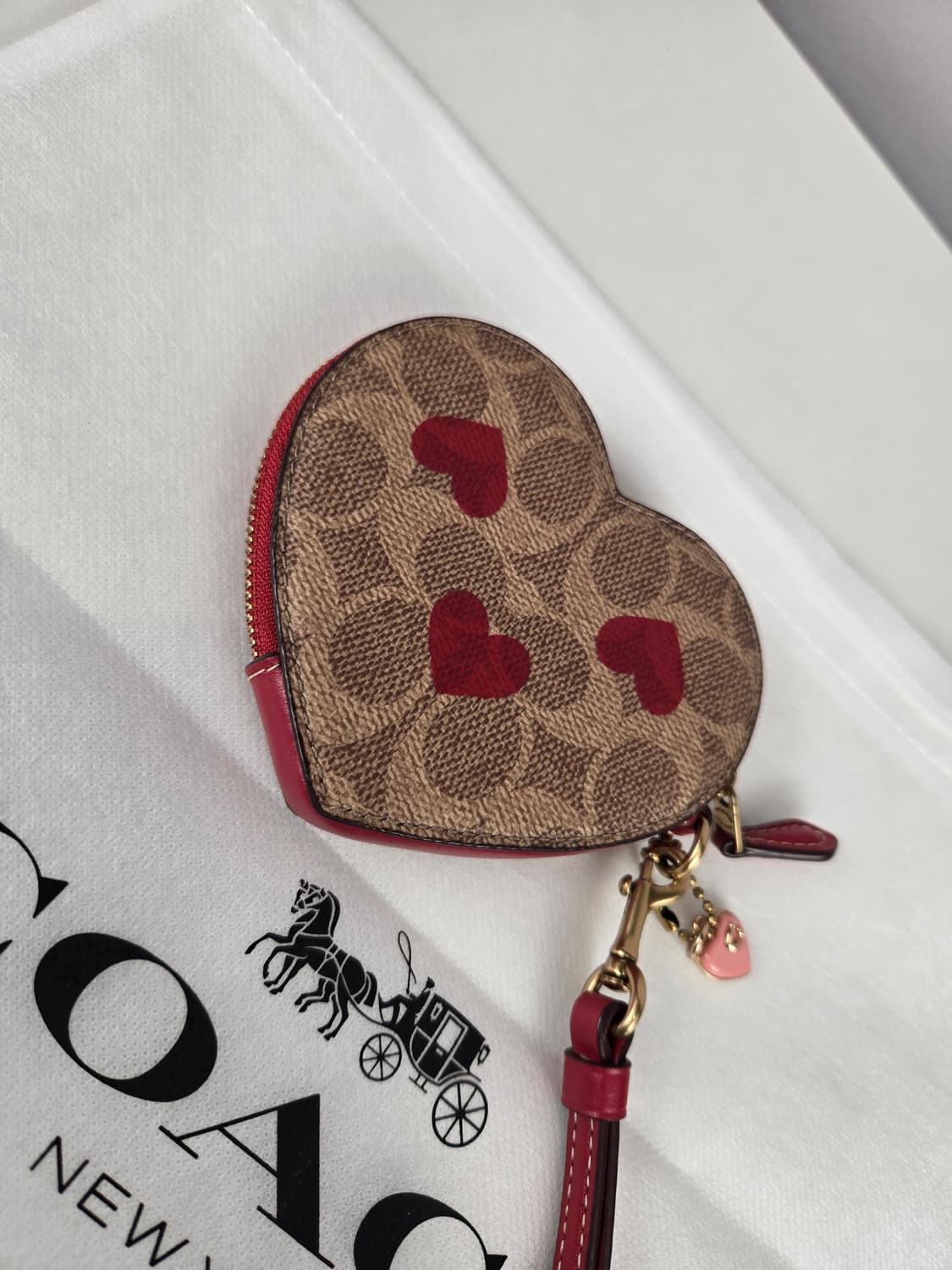 COACH 코치 시그니처 하트 지퍼 지갑 상품이미지8