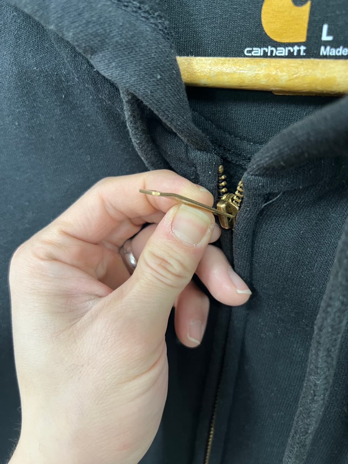 칼하트 오리지널 핏 오버핏 후드집업 상품이미지3