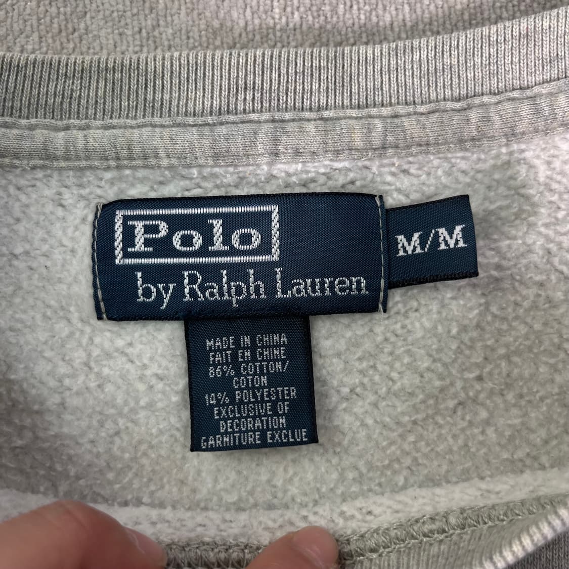 100 폴로랄프로렌 스몰포니 그레이 맨투맨 상품이미지3