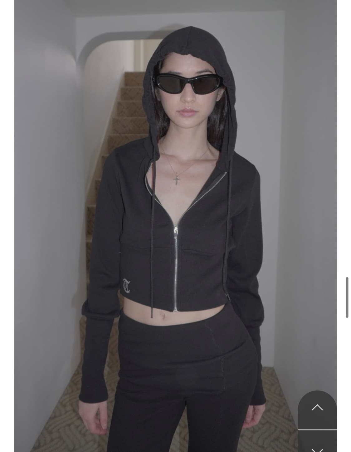 텐저 트레이닝 후드집업 블랙 상품이미지1