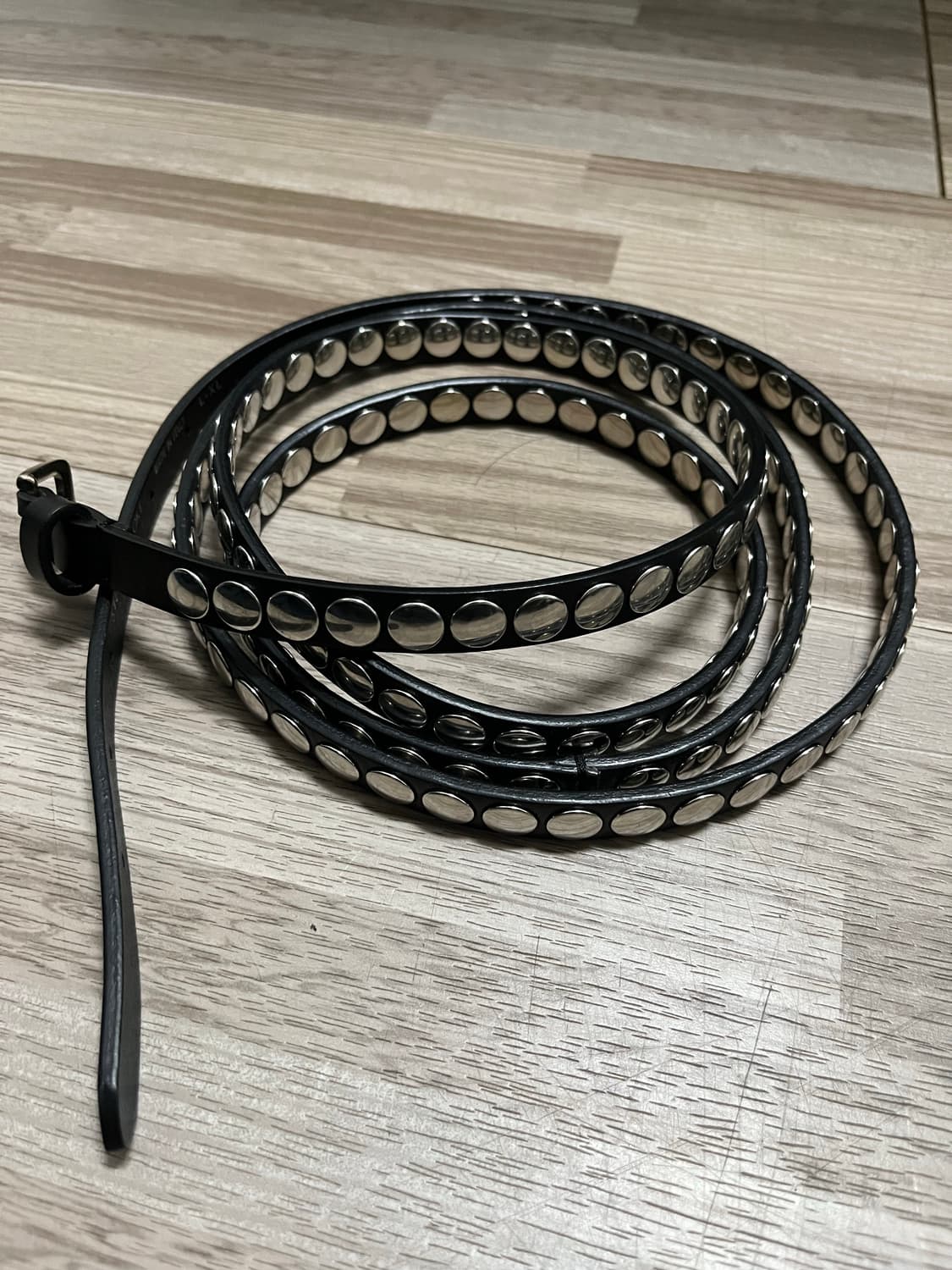 [L-XL] 스테판쿡 스터드 더블 벨트 상품이미지1