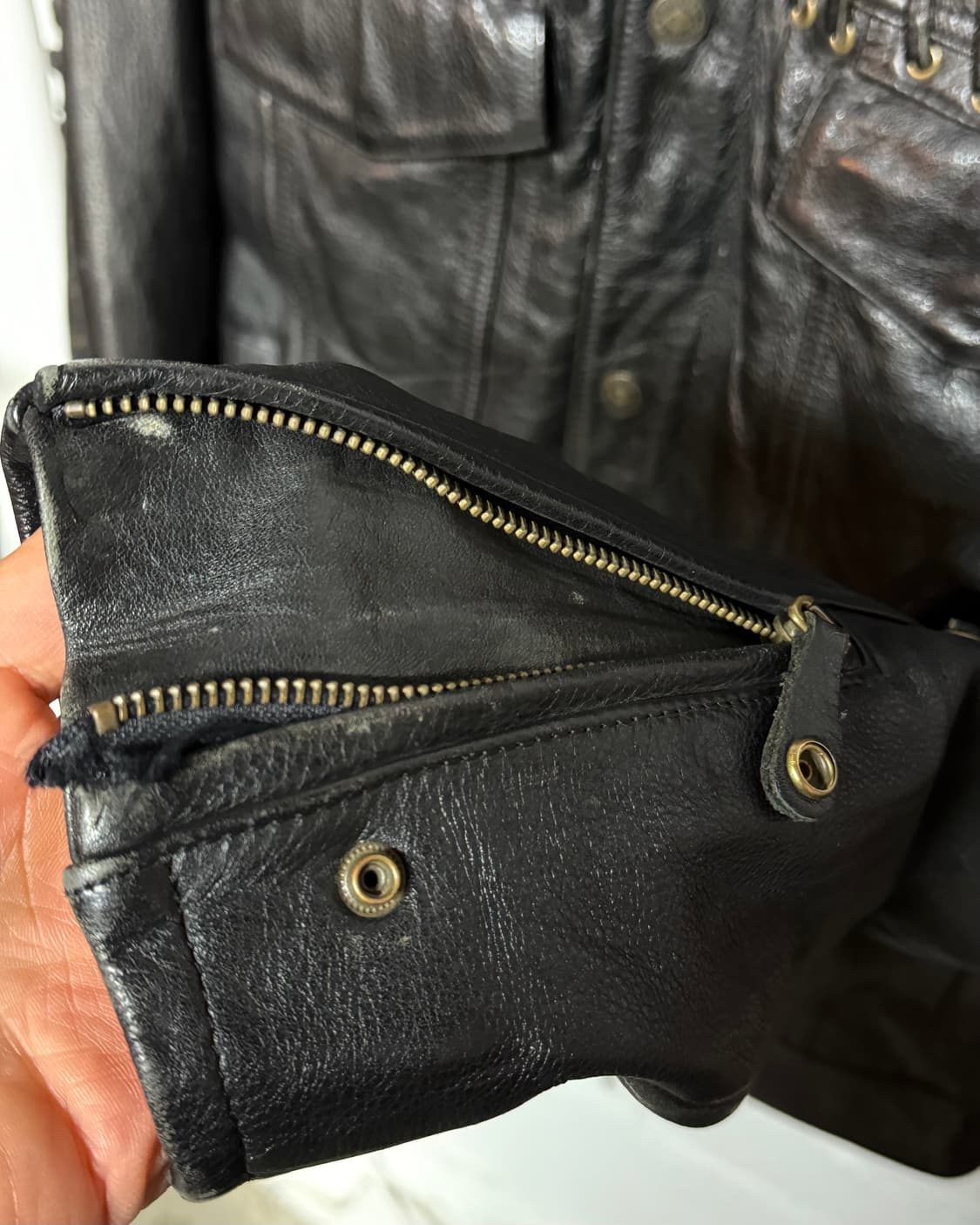 00‘s 할리데이비슨 사우스웨스트 리미티드 레이스업 레더 라이딩자켓 M 상품이미지4