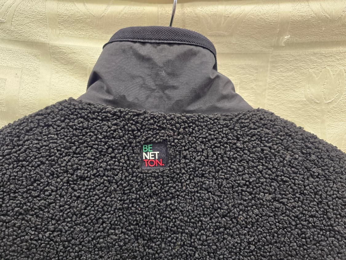 베네통 남여공용 뽀글이 후리스 자켓 검정 L(100) 상품이미지6