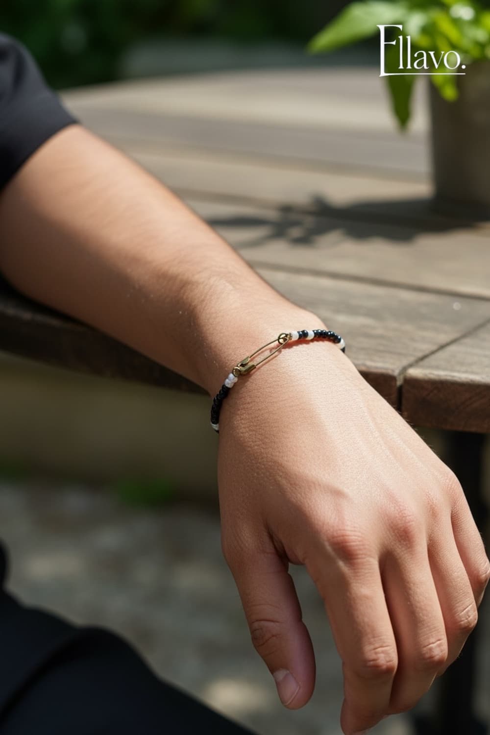 Ellavo Black Pearline Beads Bracelet 상품이미지1