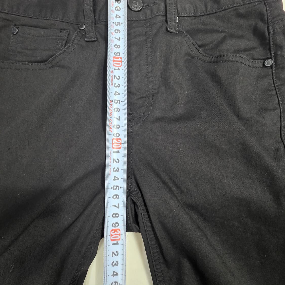 1147 게스 청바지 저온스 크롭 스트레이트 블랙 72 상품이미지6