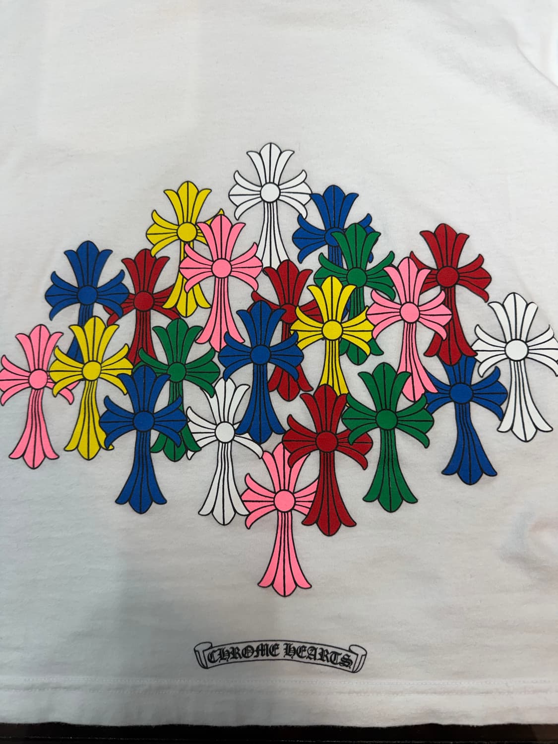 크롬하츠 정품 멀티컬러 세메터리 화이트 구하기 어려운 반팔티 팝니다.!! 상품이미지7