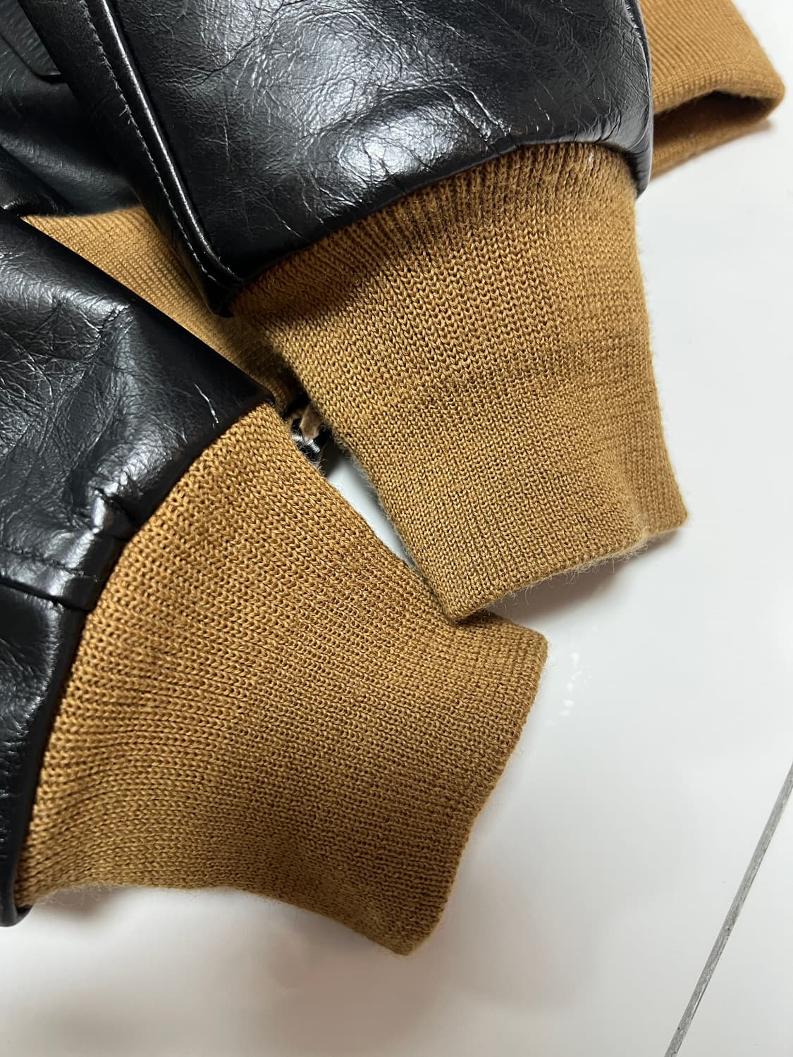 택포80)아카펠라클로딩 Lot.117 A-2자켓 44 신키 홀스하이드 상품이미지5