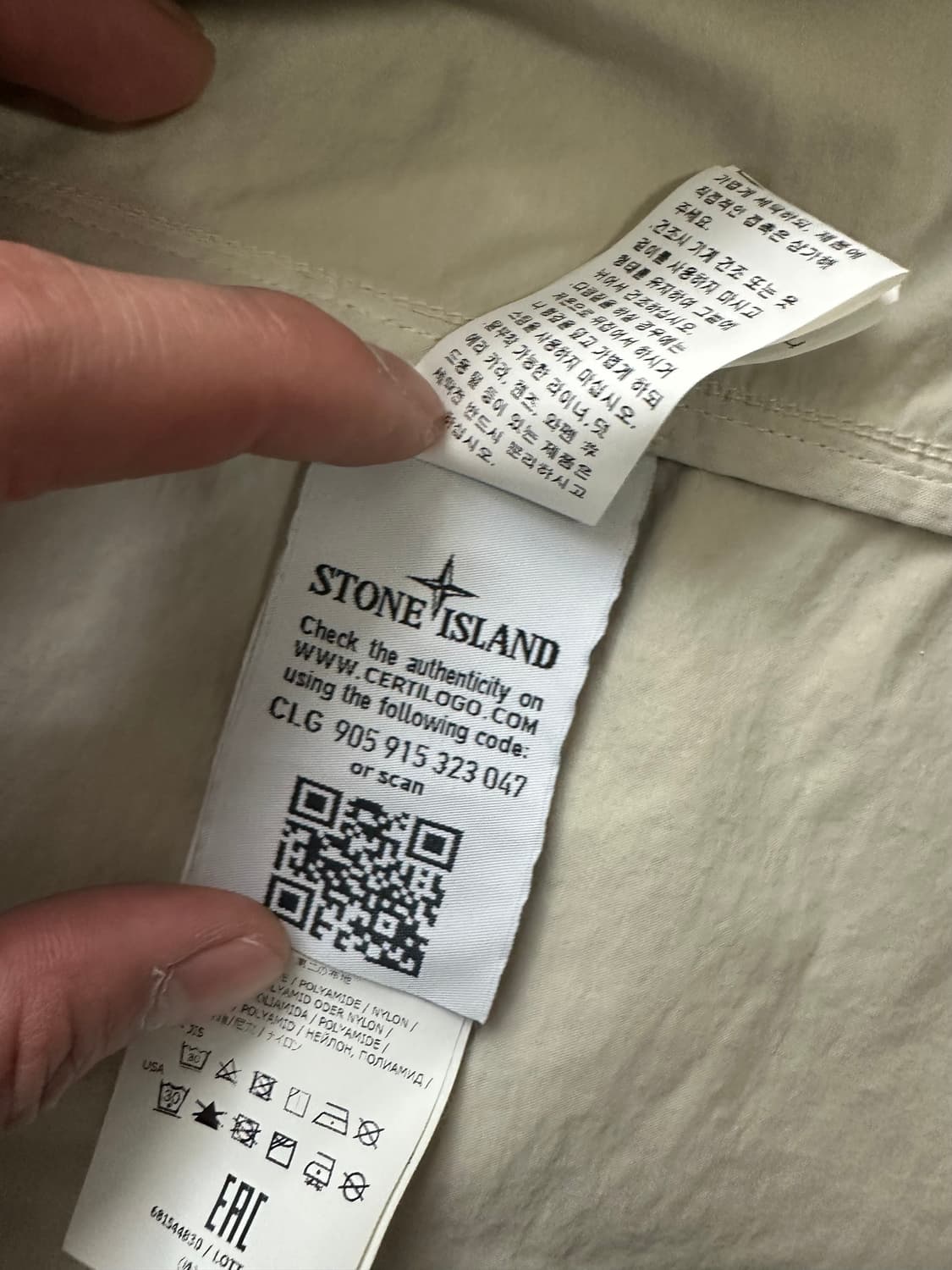 Stone island LIGHT COTTON NYLON TWILL 상품이미지8