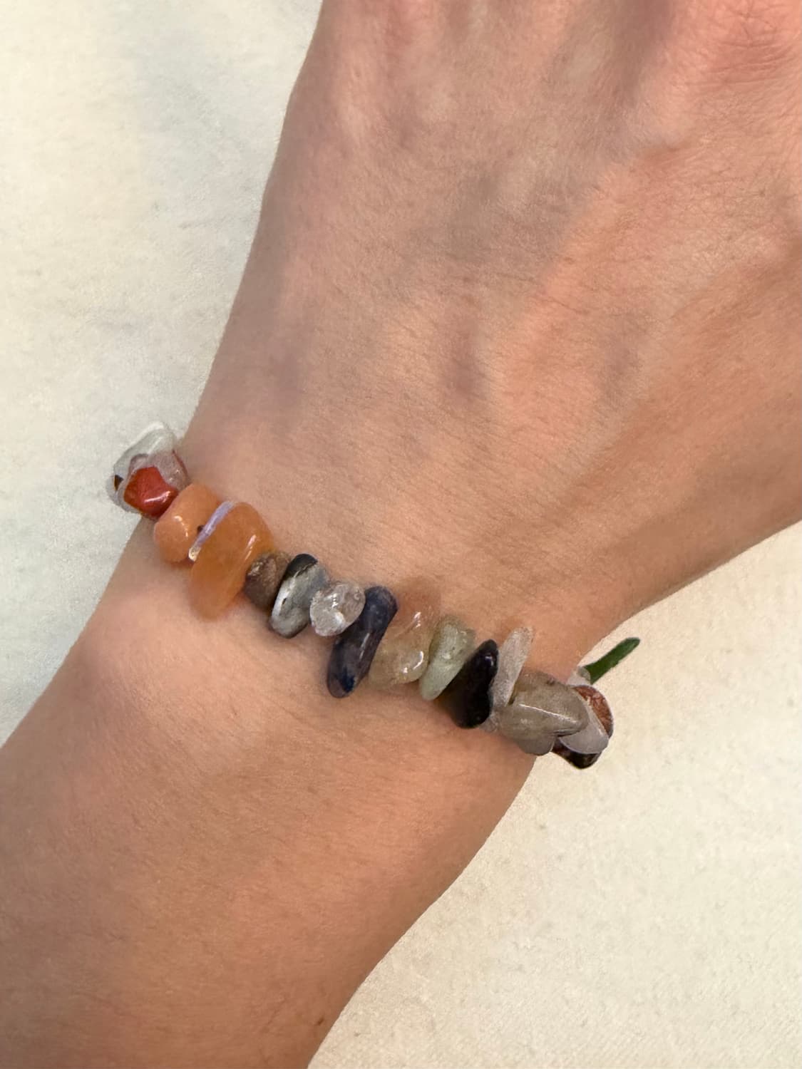 🌿 믹스 젬스톤 칩 브레이슬릿 상품이미지7