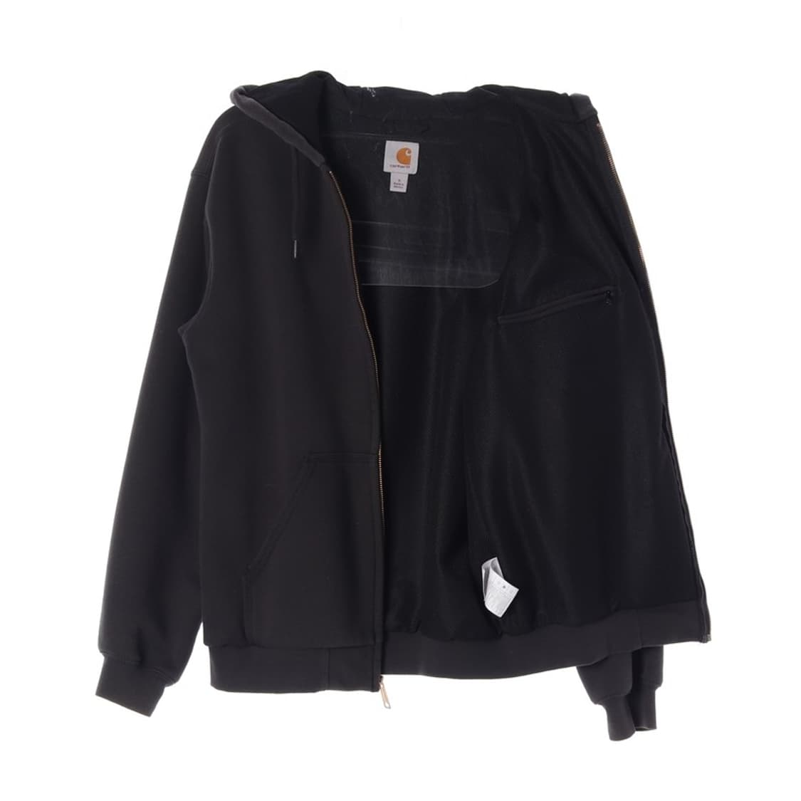칼하트 블랙 후드 집업 헤비웨이트 S 상품이미지2