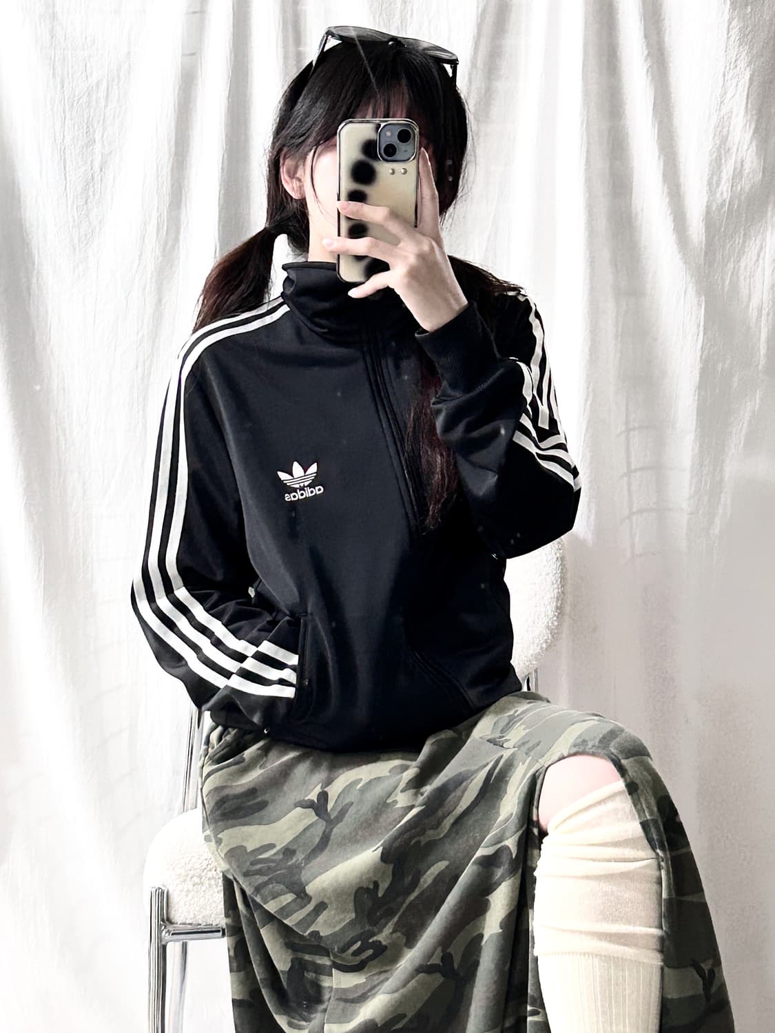 아디다스 블랙 빅로고 파이어버드 져지 상품이미지3