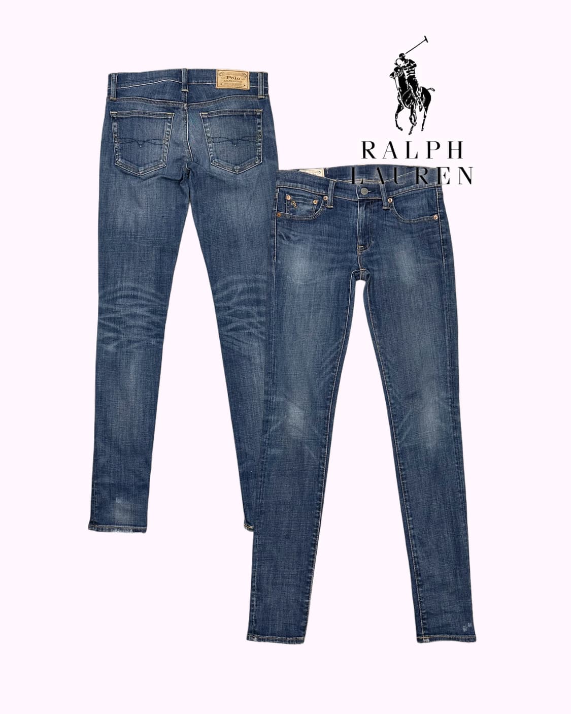 RALPH LAUREN logo fade slim jean 상품이미지1