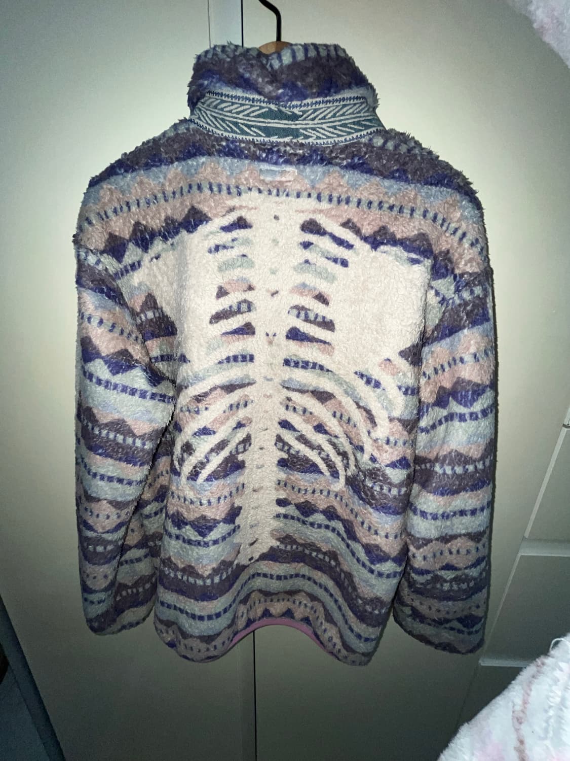 캐피탈 애슐랜드 스트라이프 앤 본 플리스 집 블루종 퍼플 상품이미지3