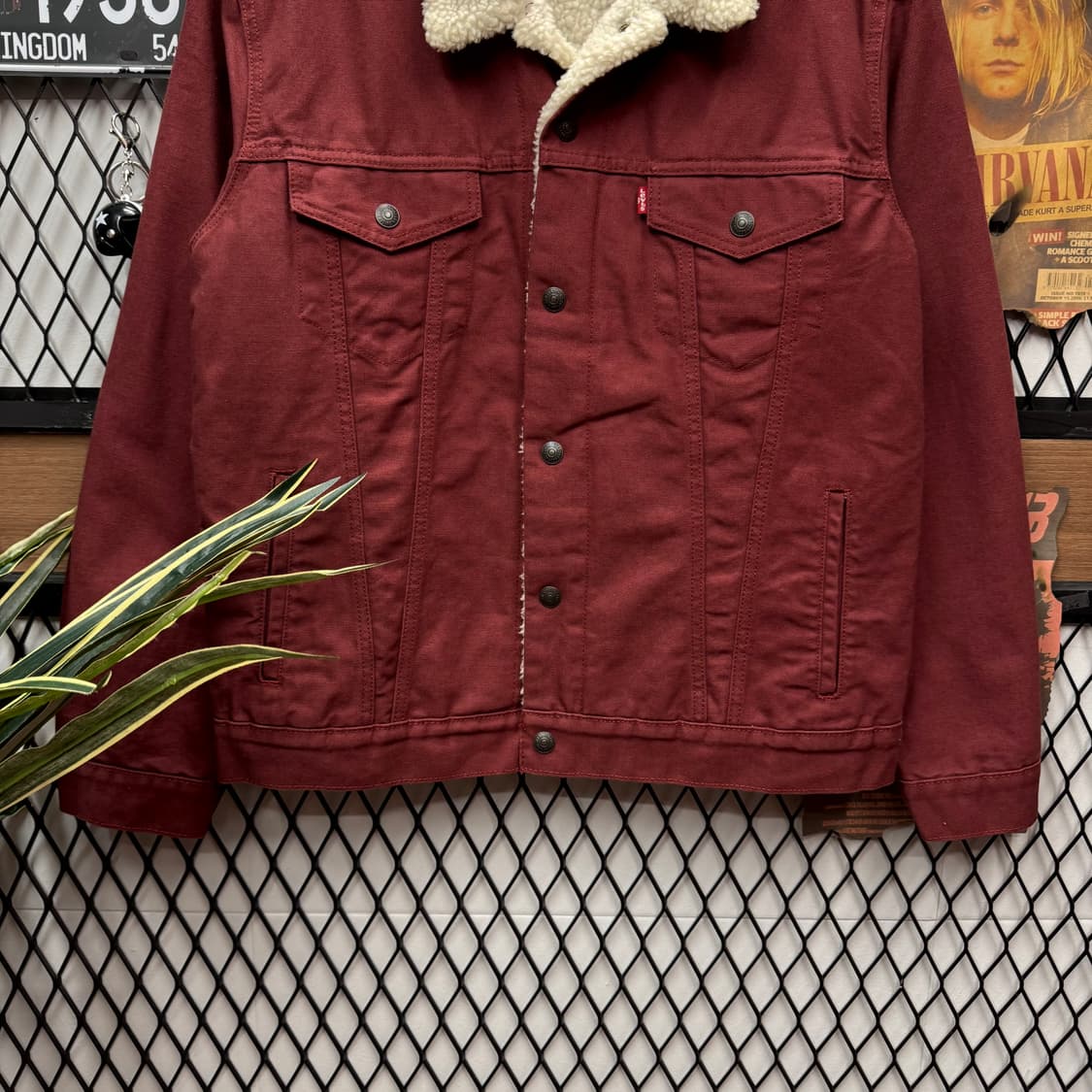 리바이스 타입 3 쉐르파 트러커 자켓 레드 상품이미지4