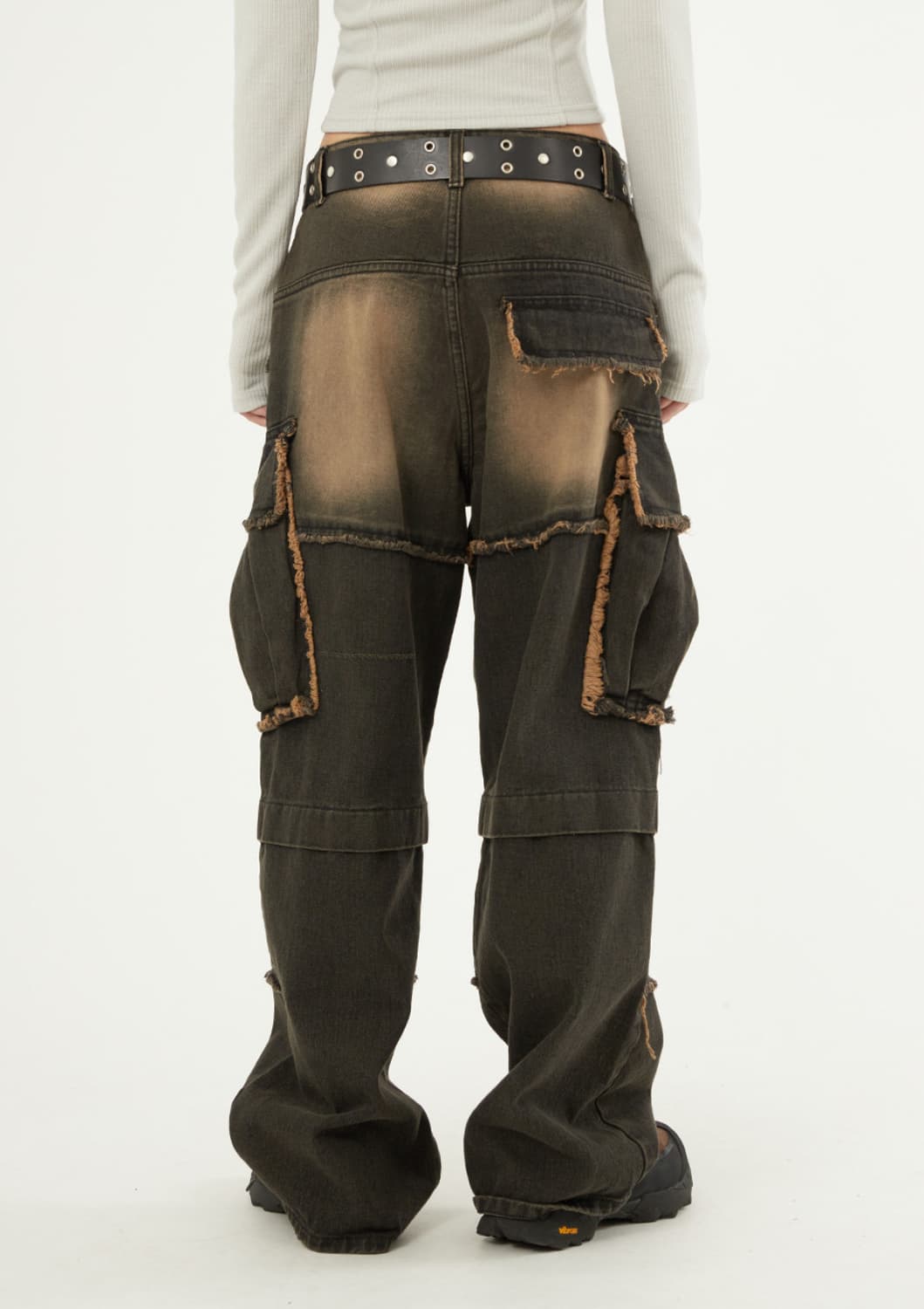 라우코하우스 프랑켄 인시전 피그먼트 카고 데님 팬츠 상품이미지4