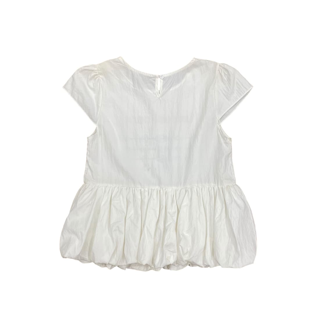 Printed Frill White Top  상품이미지2