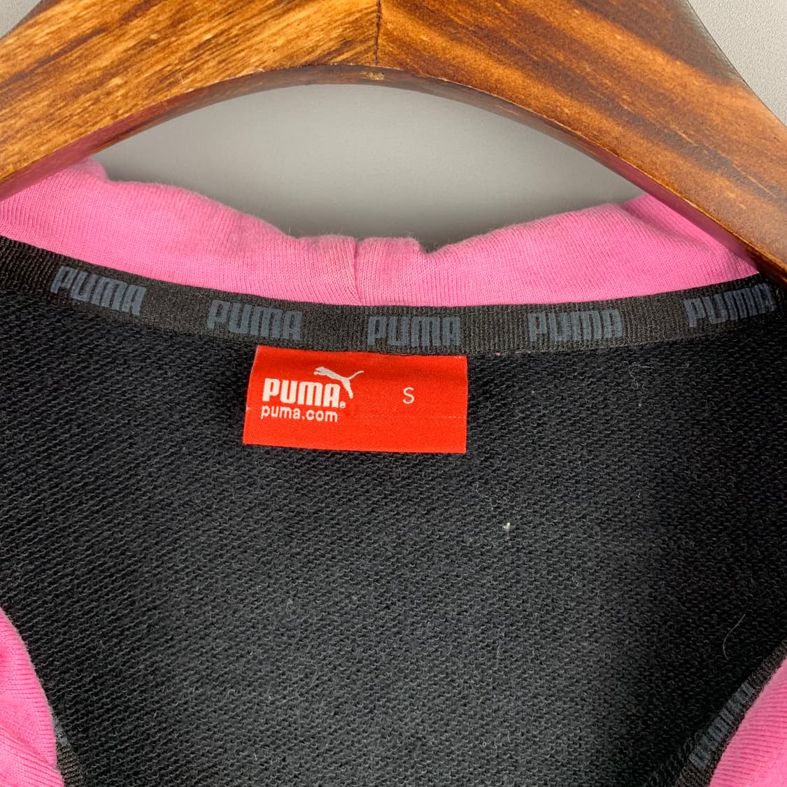 푸마 자수로고 블랙 후드집업 상품이미지7