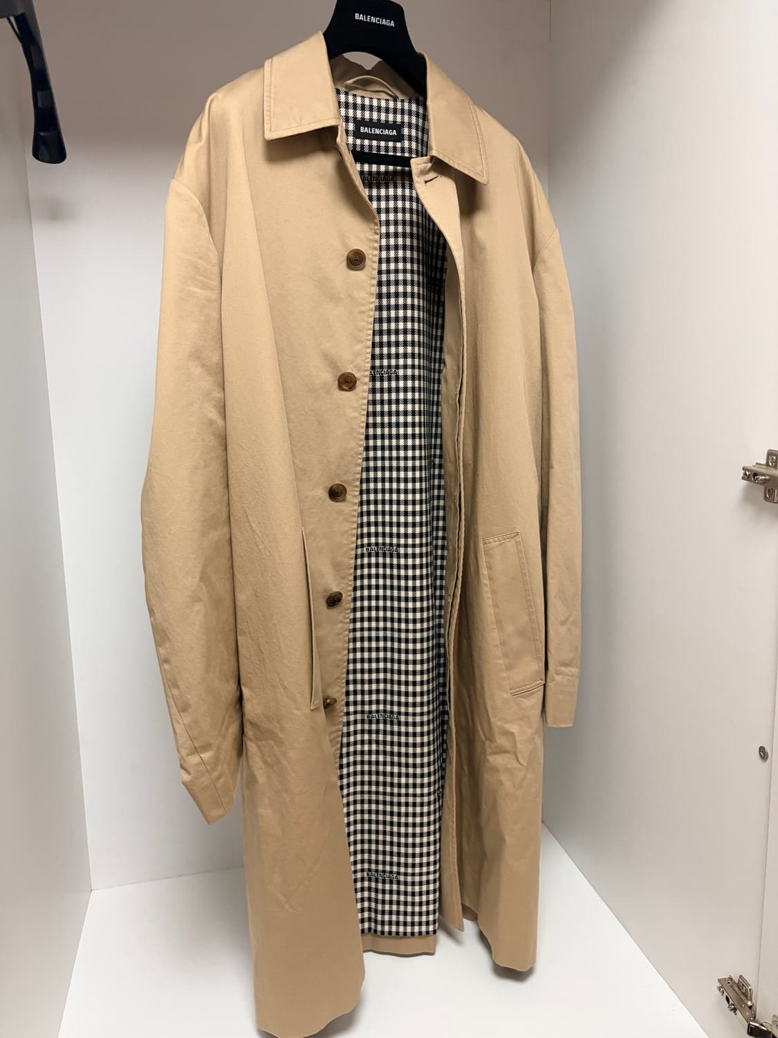 발렌시아가 트렌치코트 남성 44사이즈 상품이미지2