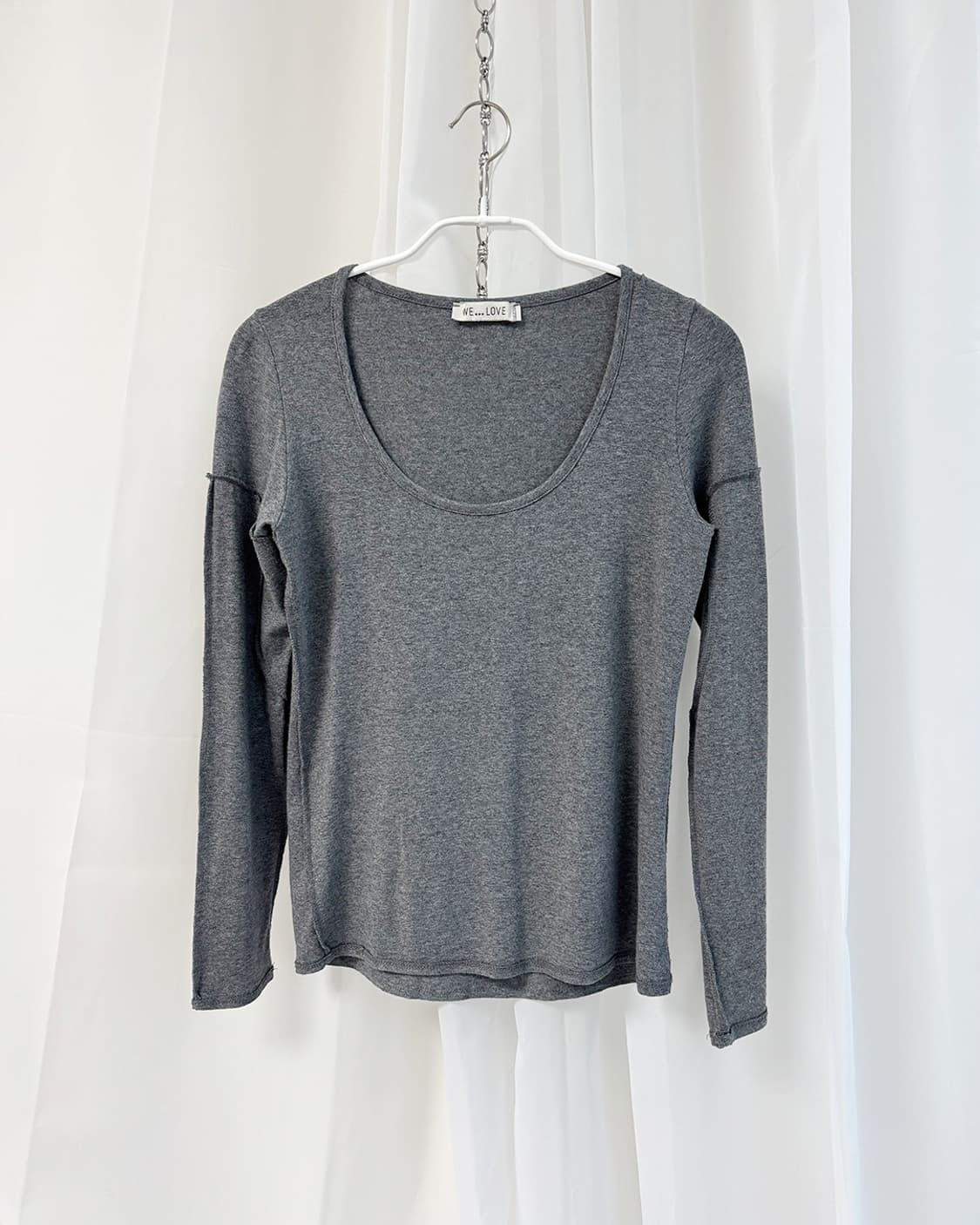we Love reversible gray t-shirt 상품이미지4