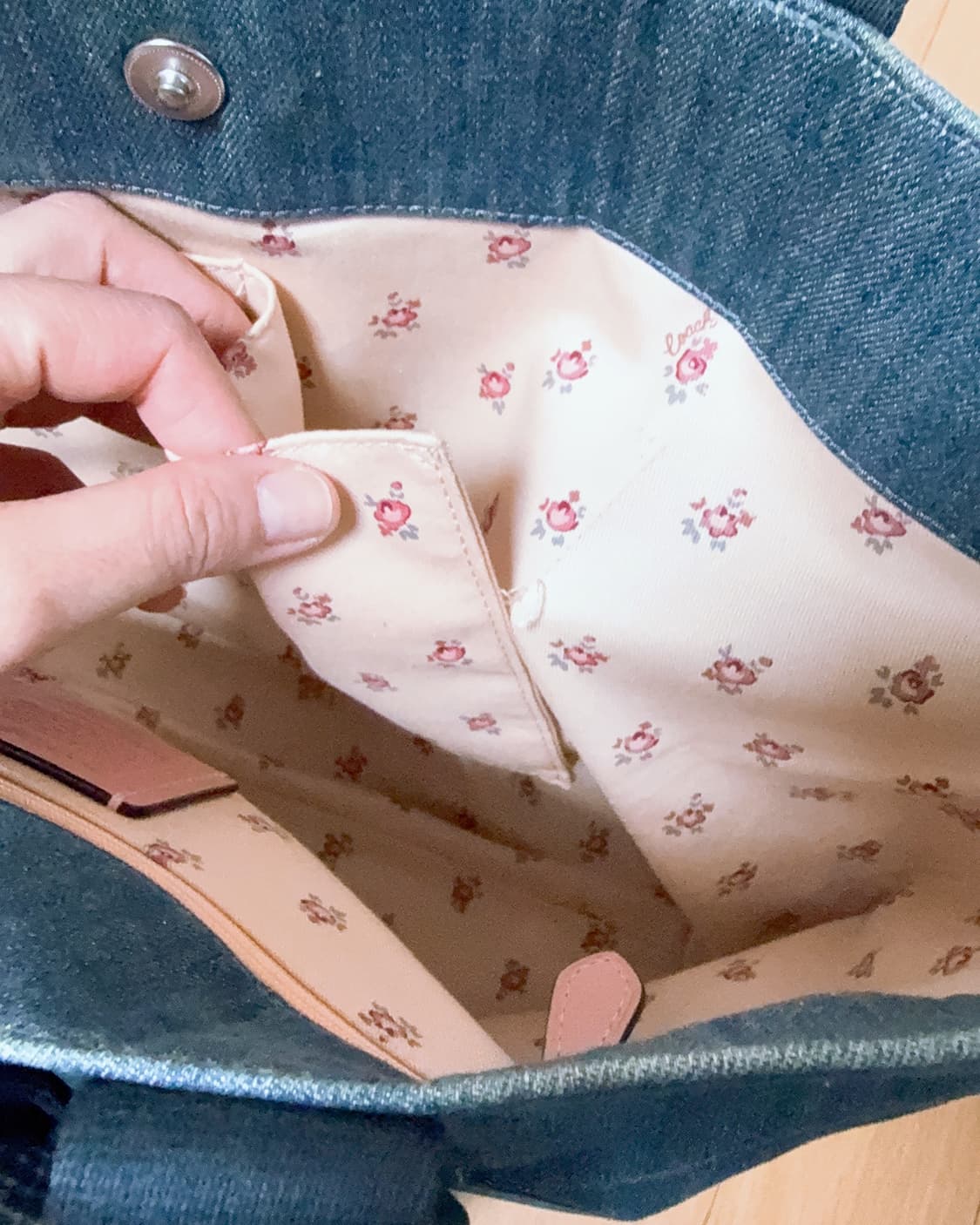 코치 데님 토트백 상품이미지8