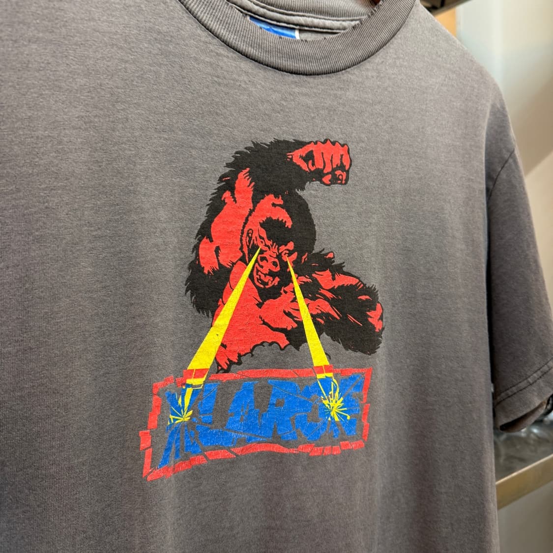 90 00S 엑스라지 하드 페이딩 데미지 빈티지 스트릿 티셔츠 S 상품이미지2