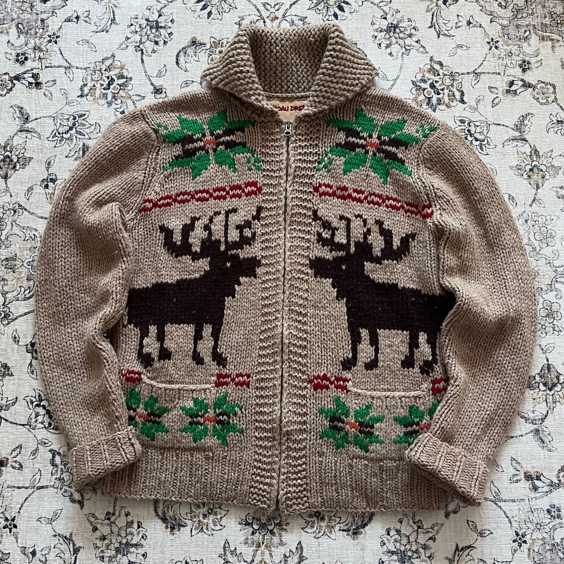 후아유 노르딕 코위찬 니트집업 상품이미지1