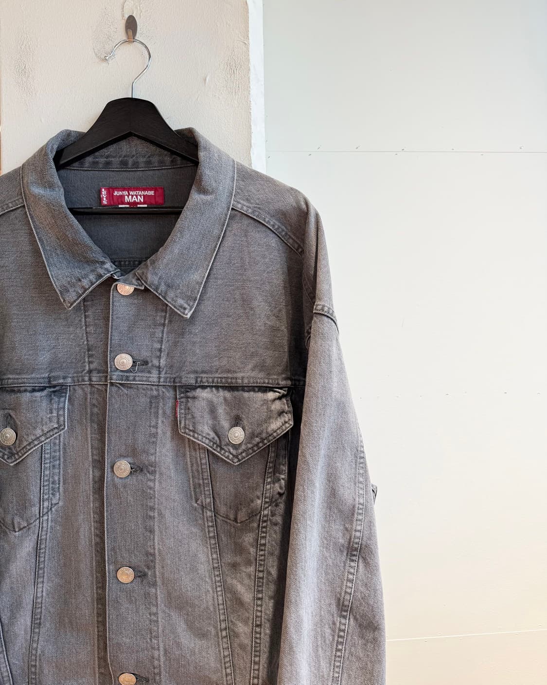 준야 와타나베 맨 x 리바이스 AD2024 그레이 데님 자켓  상품이미지4