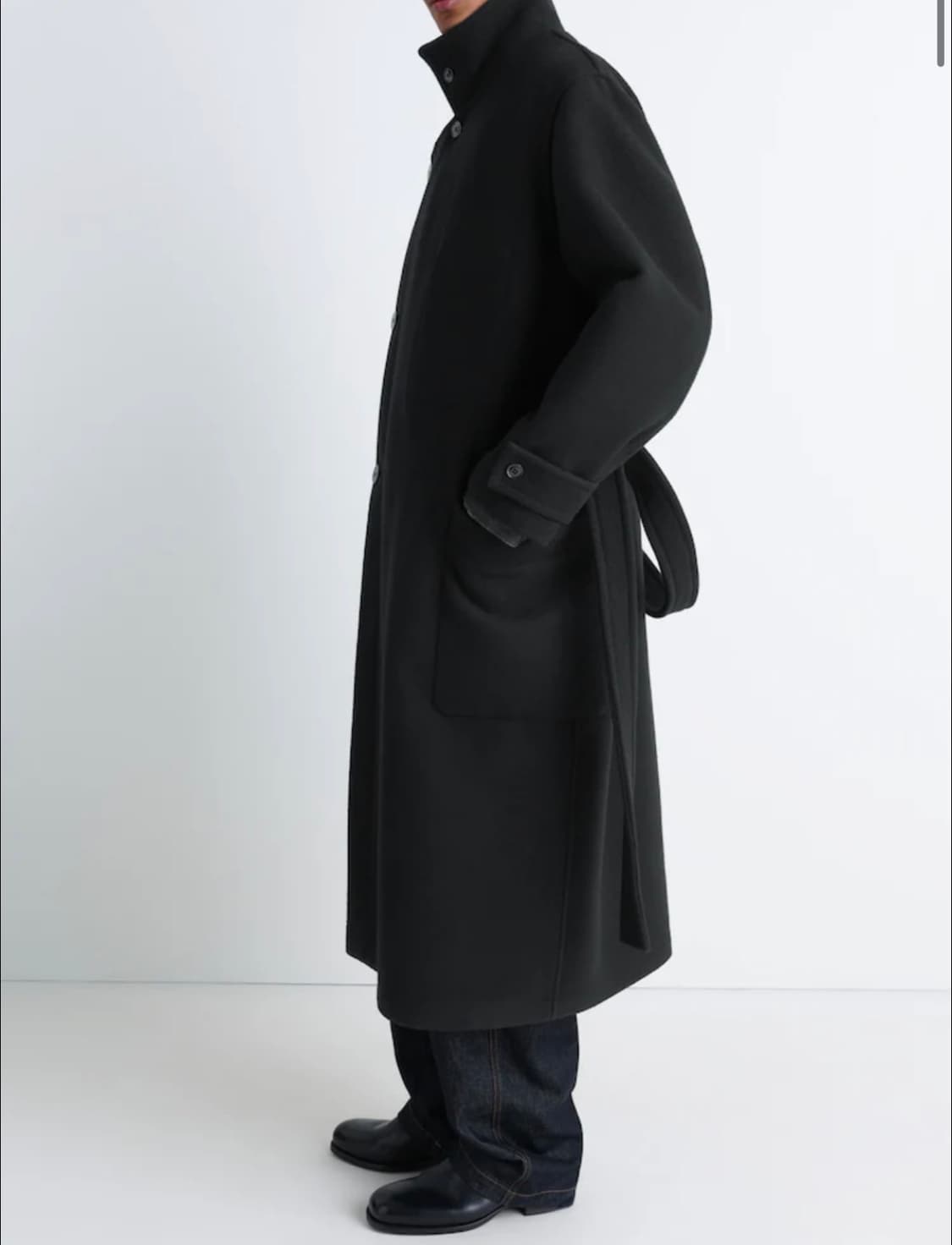 르메르 블랙 랩 코트 XL 상품이미지5