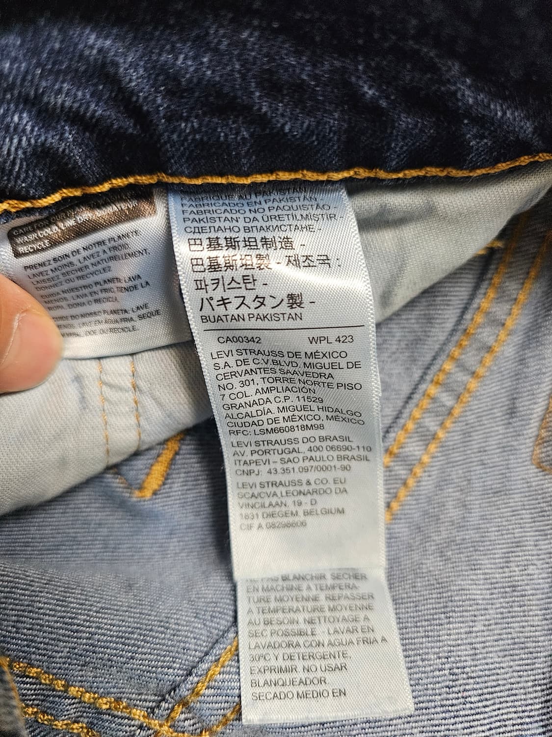 [30] 리바이스 502 레귤러 테이퍼 핏 데님 팬츠 (W30 L30) 상품이미지5