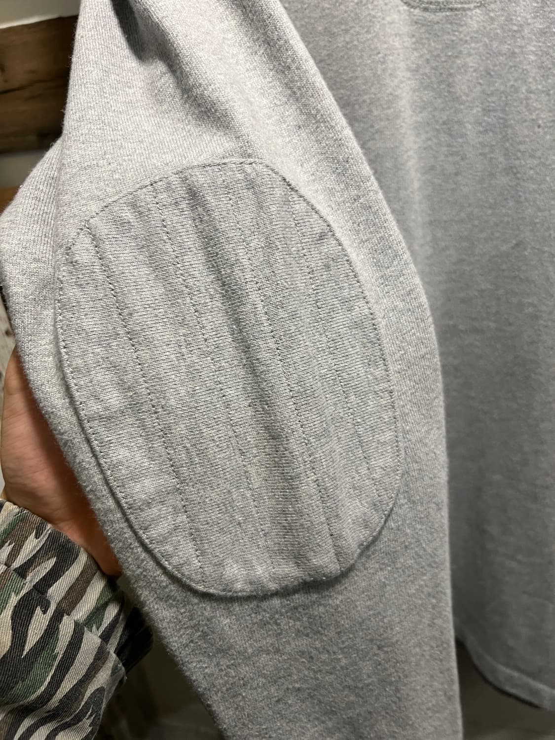 [2XL]폴로 랄프로렌 엘보패치 그레이 럭비 티셔츠 상품이미지5