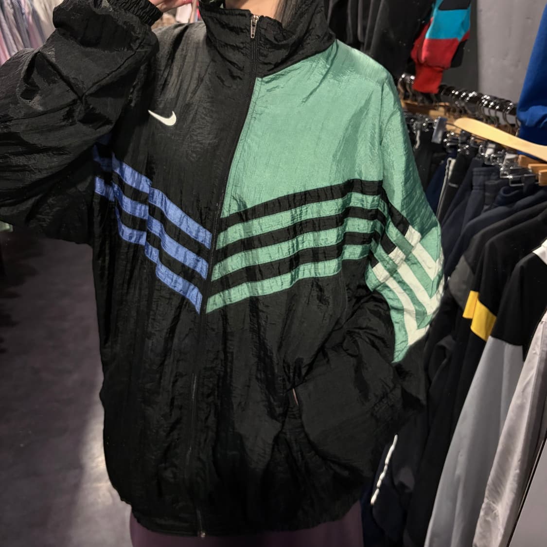 [IM] adidas 아디다스 바람막이 민트 퍼플 상품이미지5