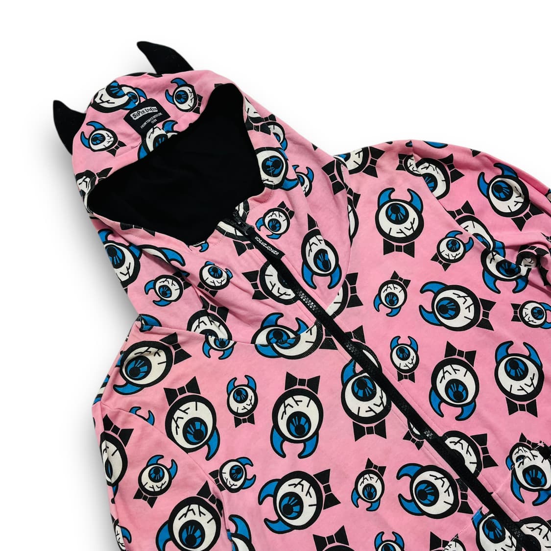 펑크 수퍼 러버즈 데빌 몬스터 아트 후디 집업 상품이미지3