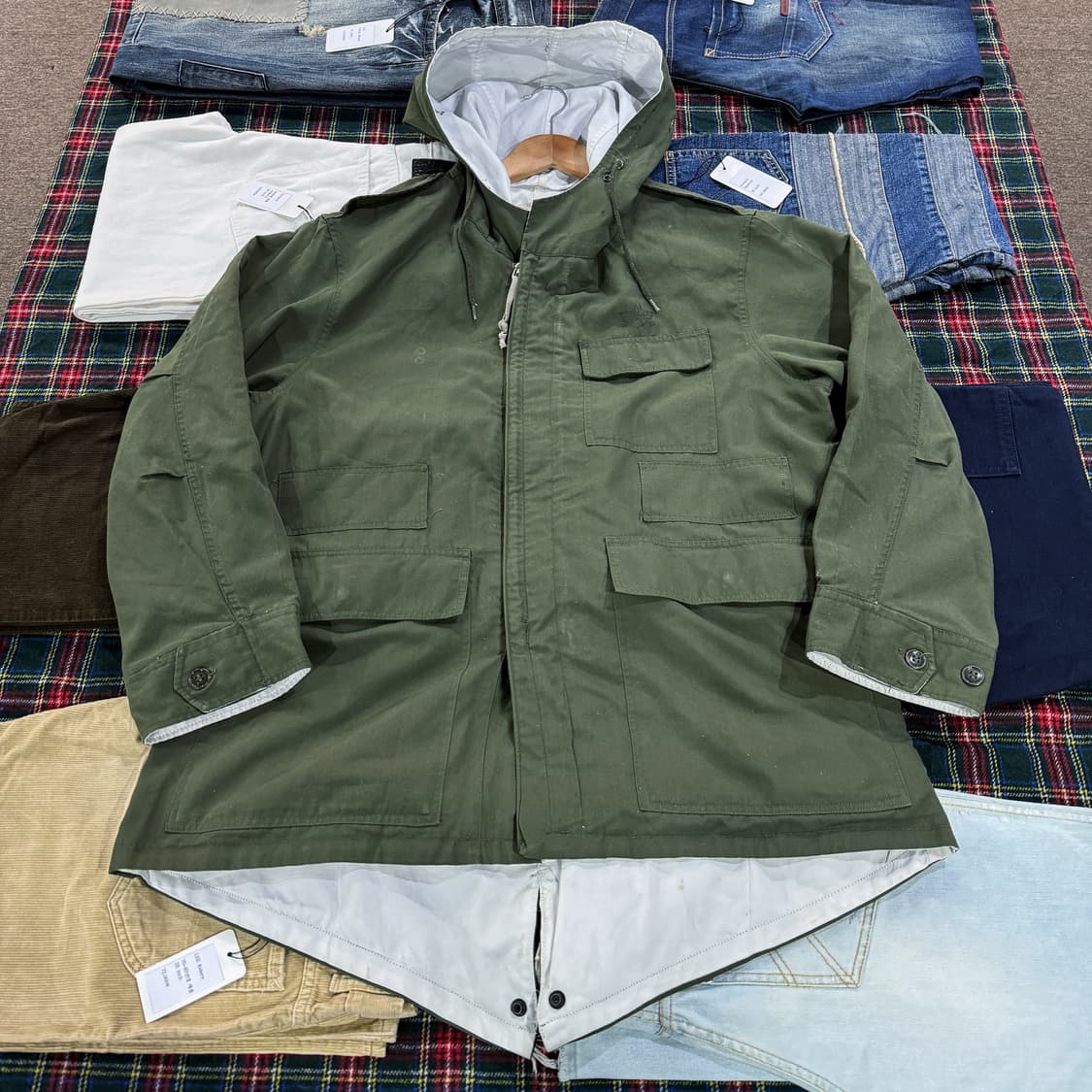 80s 대한민국 리버시블 구형 스키 야상 (L)   상품이미지6