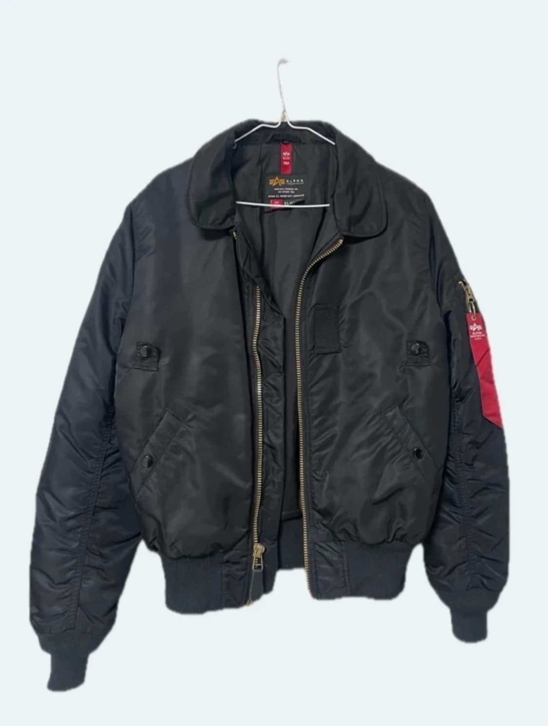 알파인더스트리 MA-1 봄버 자켓 블랙 상품이미지1