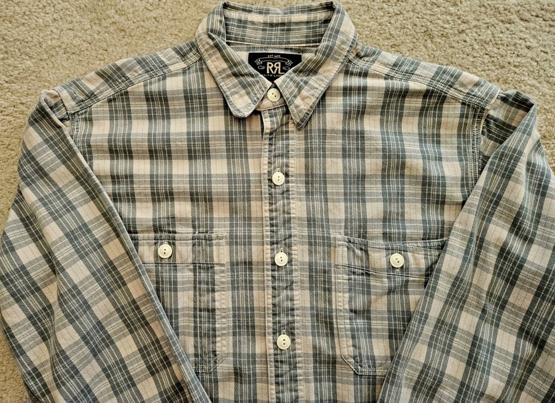 RRL 더블알엘 플레이드 트윌 워크셔츠 상품이미지2