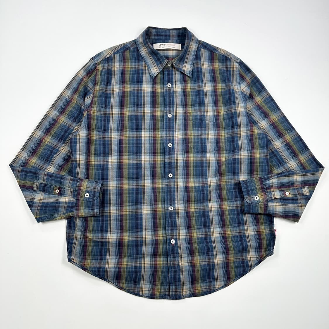 리바이스 오리지널 레드 탭 체크셔츠 (L) 상품이미지2